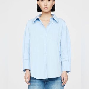 Anine Bing Mika Shirt Blue - Size XS